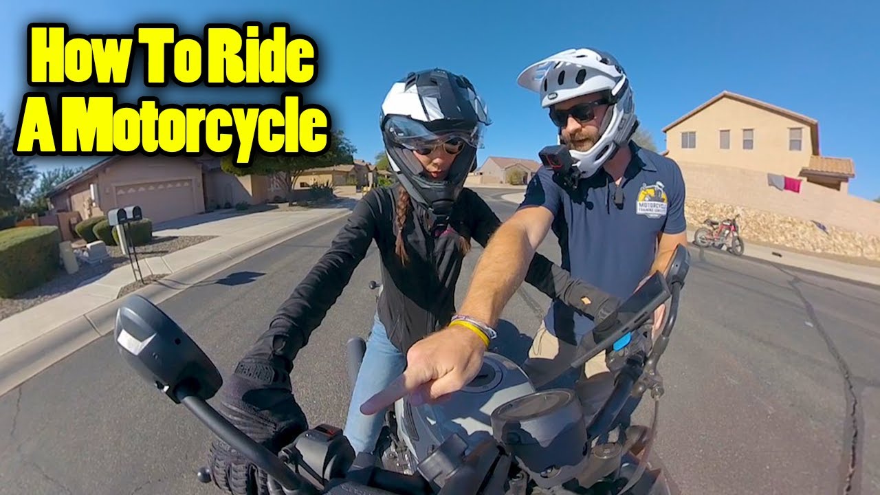 Getting Started: First Time Riding a Motorcycle in a Parking Lot
