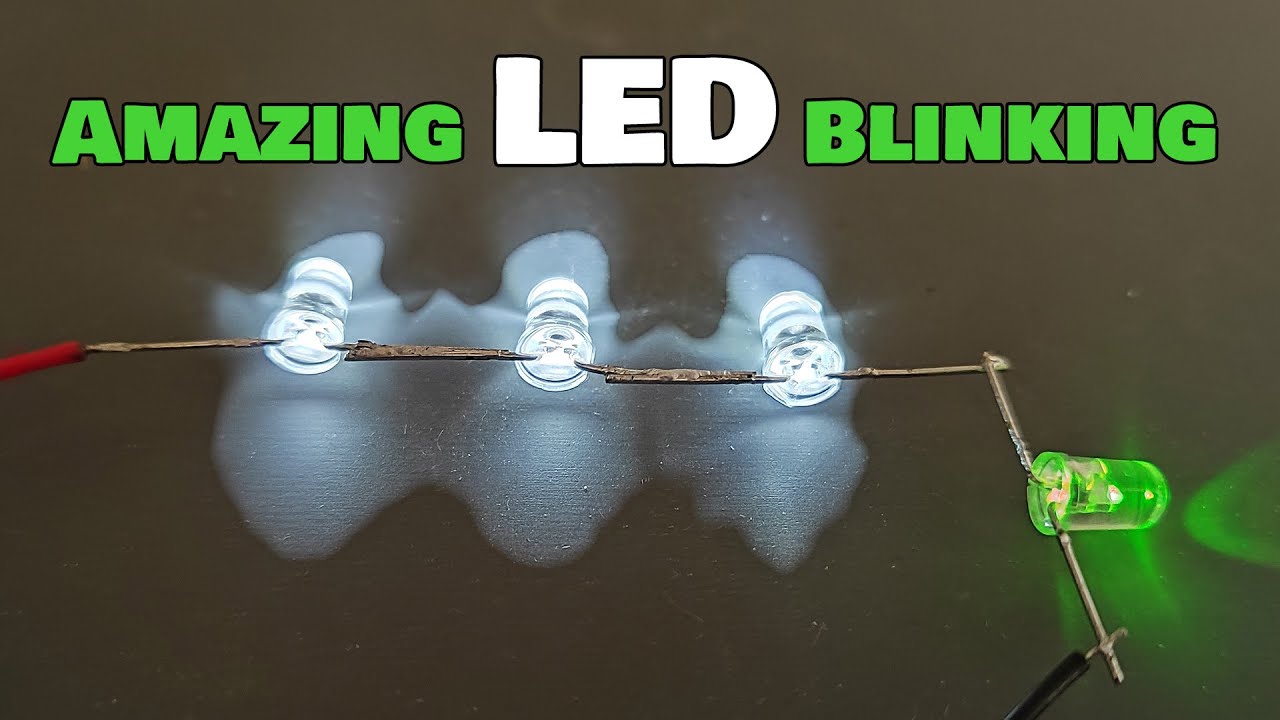 Amazing LED Blinking No Capacitor or Transistor Required!