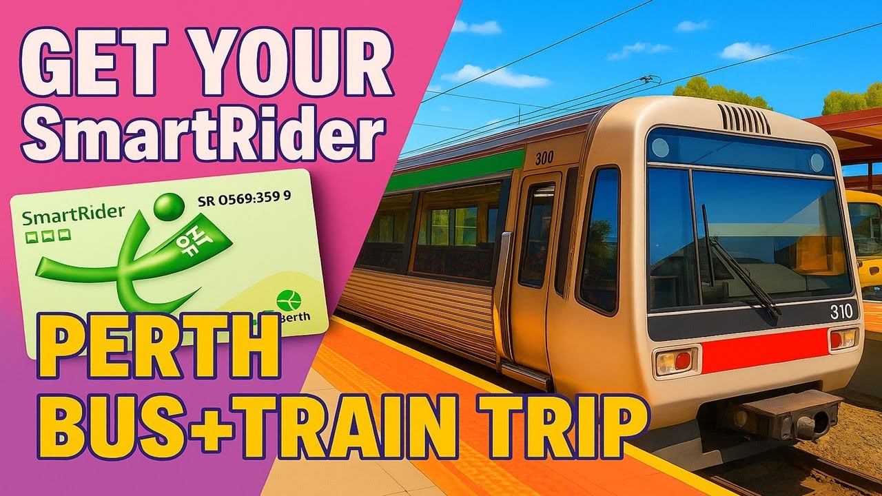 How to Get a Transperth SmartRider + Train & Bus Journey | Midland to Beckenham | Perth Travel Guide