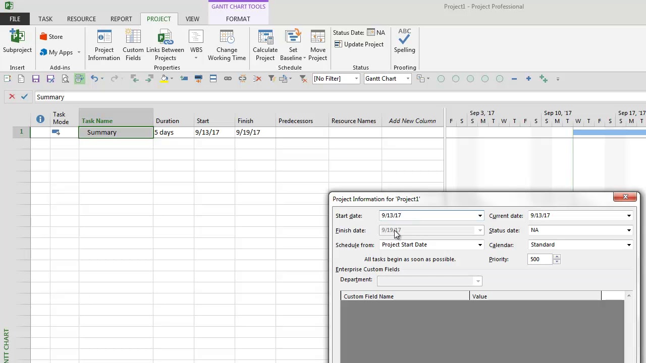 Microsoft Project 101 Training