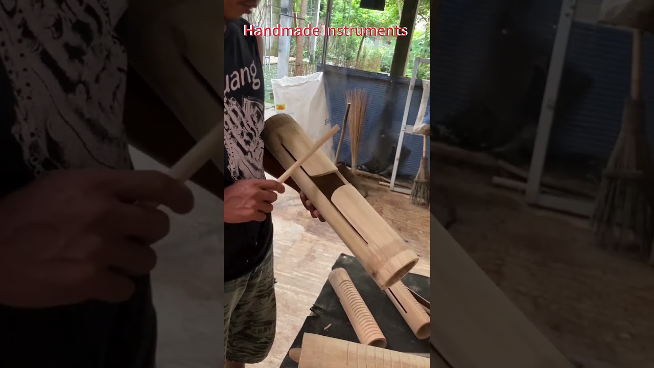 Handmade Bamboo traditional musical instrument, handmade natural musical instrument #handmade