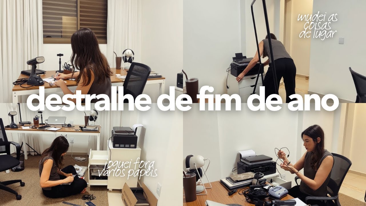 destralhe e organização do meu escritório | minimalismo na prática
