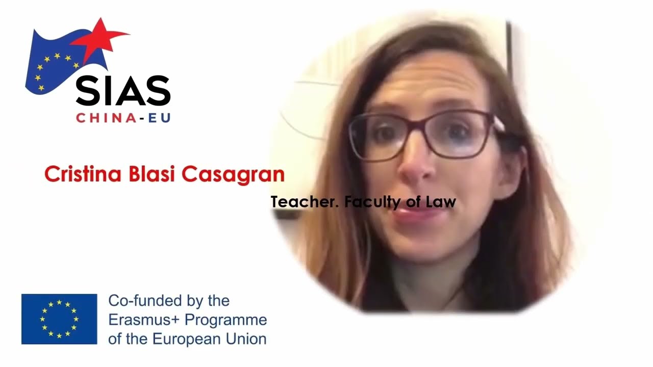 SIAS China-EU Teacher Cristina Blasi UAB (Erasmus project 2019-2022)