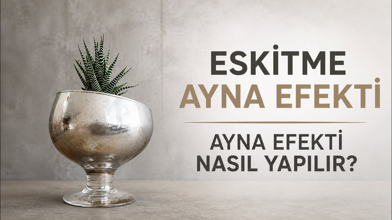 Eskitme Ayna Efekti Nasıl Yapılır? 2 Farklı Ayna Efekti Tekniği. Mirror effect!