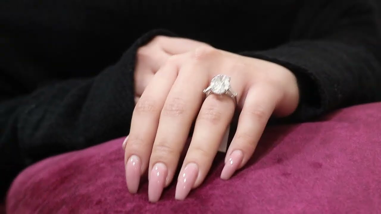 MARTINA 6 CARAT OVAL CU INTERNALLY FLAWLESS DIAMOND ENGAGEMENT RING 18K WHITE GOLD GIA CERTIFIED