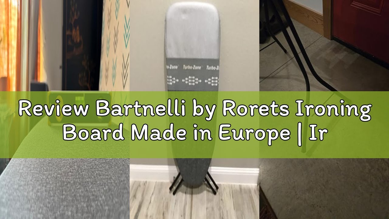 Review Bartnelli by Rorets Ironing Board Made in Europe | Iron Board with 4 Layered Cover & Pad, Hei