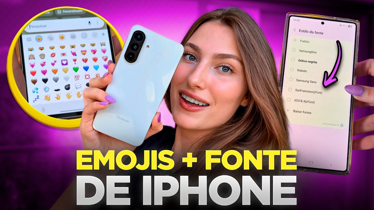 CHEGOU🥳 FONTE+ EMOJI DE IPHONE NO ANDROID (ao mesmo tempo)