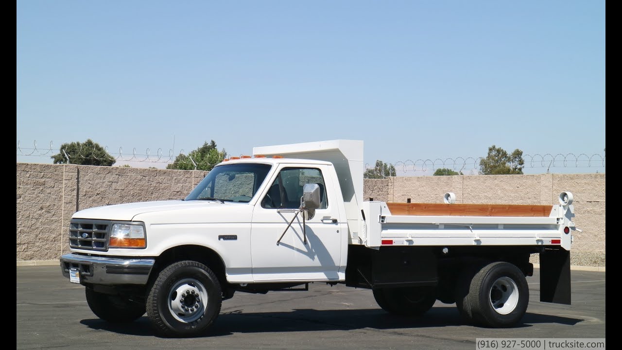 1997 Ford F450 Heil 3 Yard Dump Truck