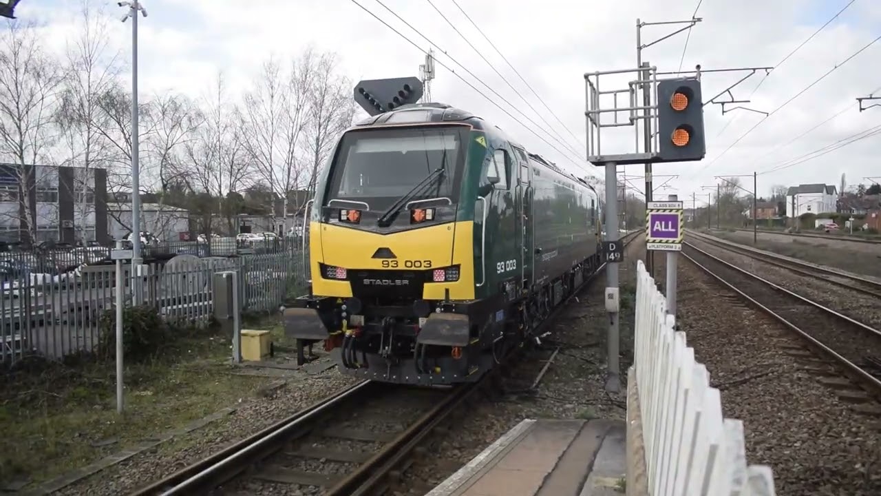 93 003 009 and 006 on the ECML at Retford