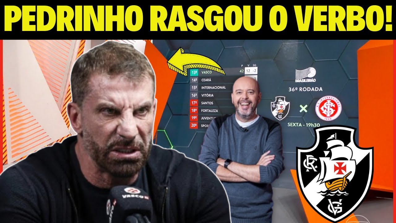 GLOBO ESPORTE VASCO!💢 PEDRINHO ANUNCIA RECIS&Atilde;O POL&Ecirc;MICA!💢 NOT&Iacute;CIAS DO VASCO HOJE!