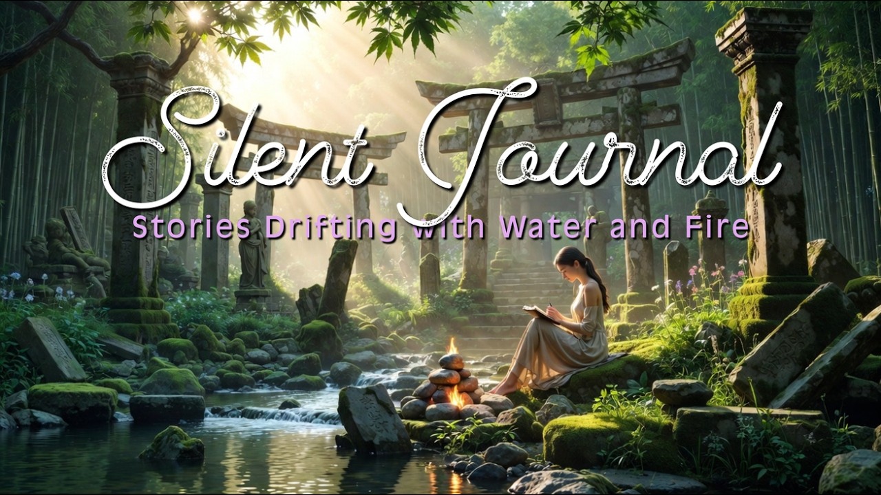 Silent Journal — Stories Drifting with Water and Fire | Calm Healing Words 🪷 Relaxing Zen Studio