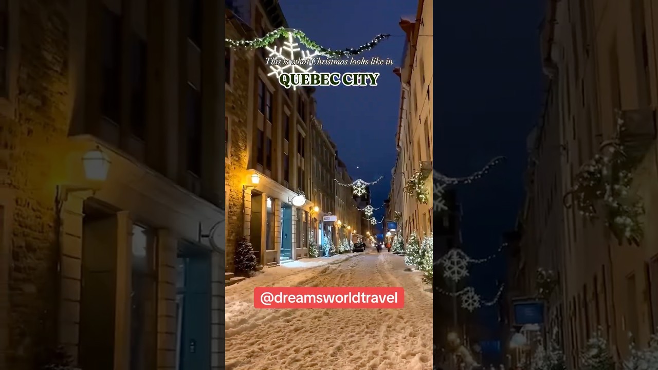 Christmas in Quebec City: The Ultimate Winter Wonderland Getaway! 🎄✨ #christmas #quebeccity