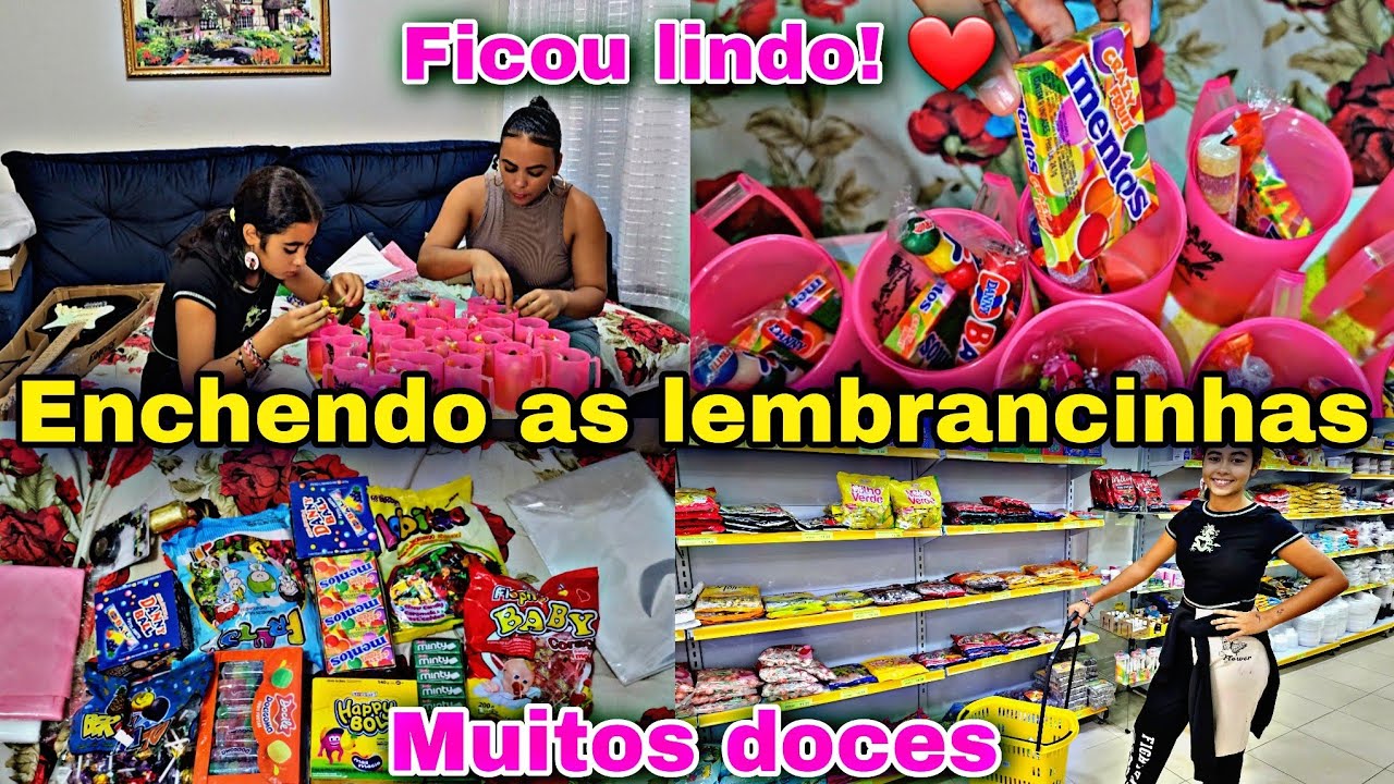 ENCHENDO AS LEMBRANCINHAS DO ANIVERSÁRIO DE 12 ANOS DA LARY COM MUITOS DOCES! FICOU TÃO LINDO❤️