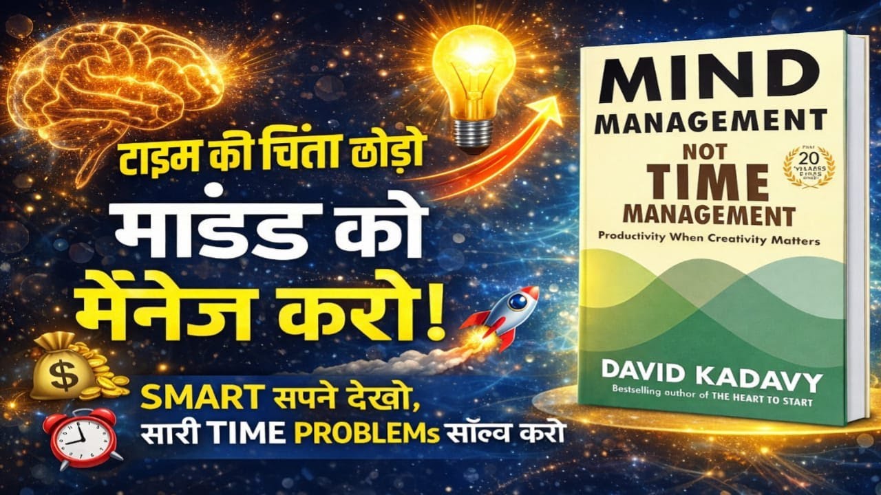 Mind Management = Success 🔥 | टाइम की चिंता छोड़ो, दिमाग को मैनेज करो! | Book Summary Hindi