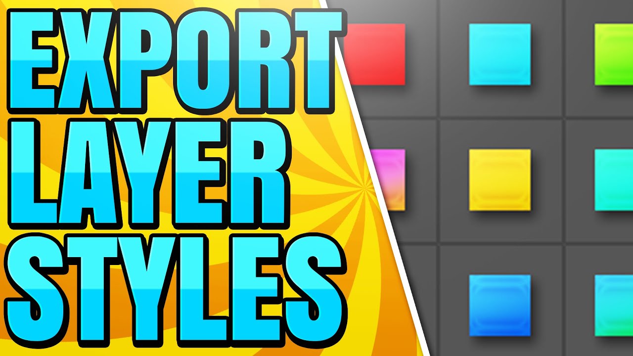 How to Export Layer Styles in Photoshop CC