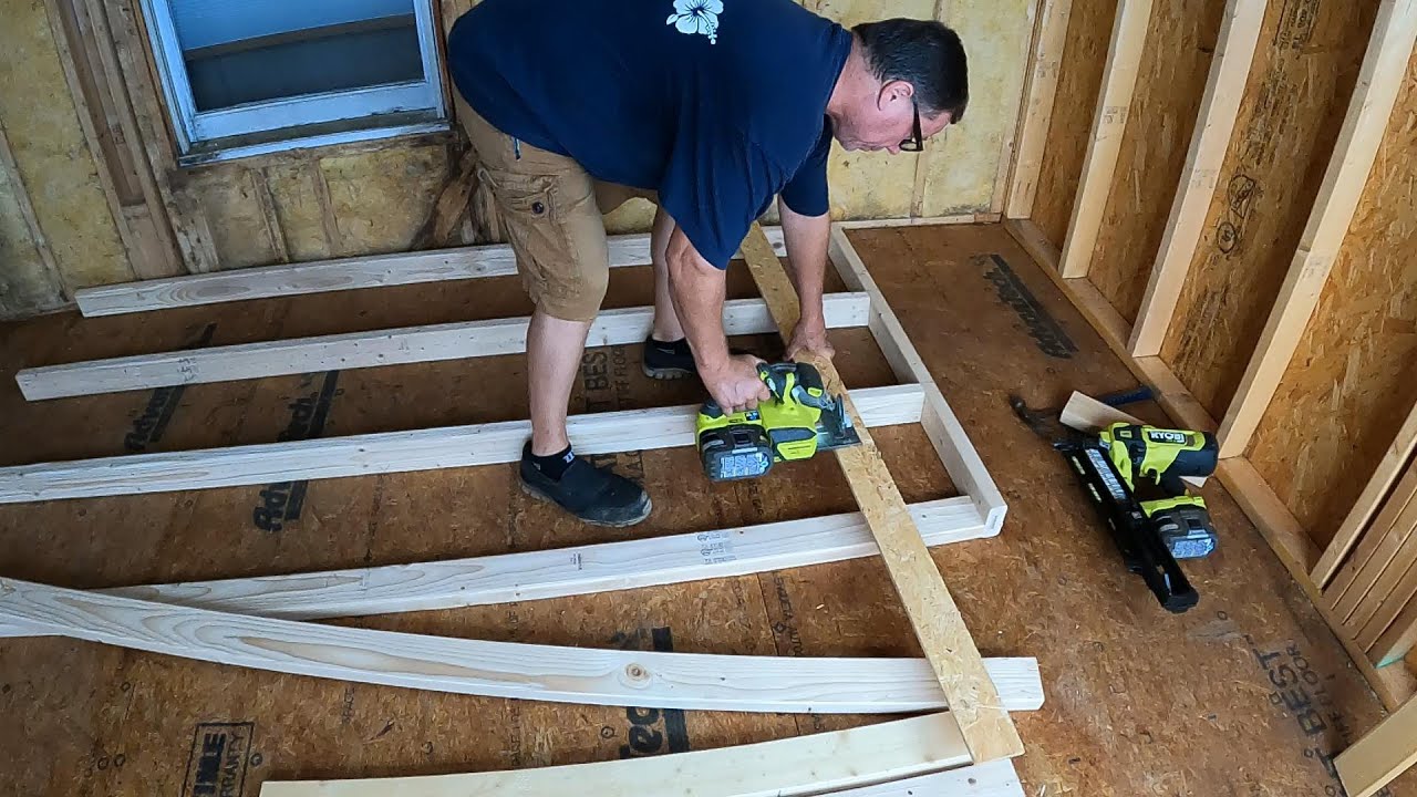 DIY Home Addition # 9 KBRS Shower Pan Framing Wall For Plumbing