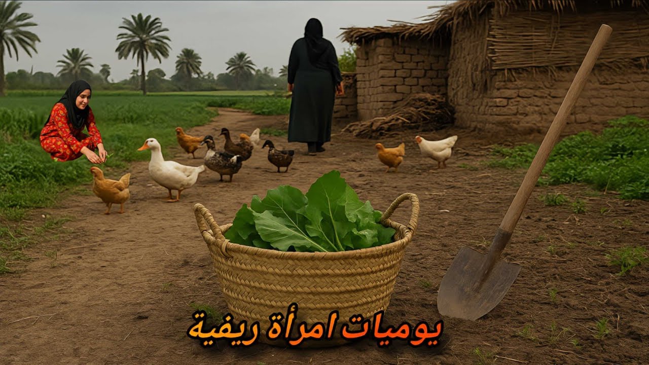 الريف العراقي🌾| حياة القرية روتين فلاحة عراقية 👩‍🌾| تربية دجاج وبط وأعمال المزرعة اليومية 🐔🦆