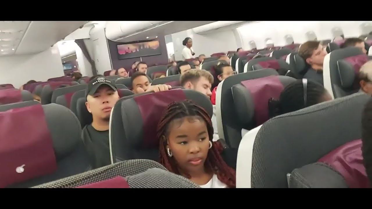 Flight Window Sitting Qatar A380, Very comfortable