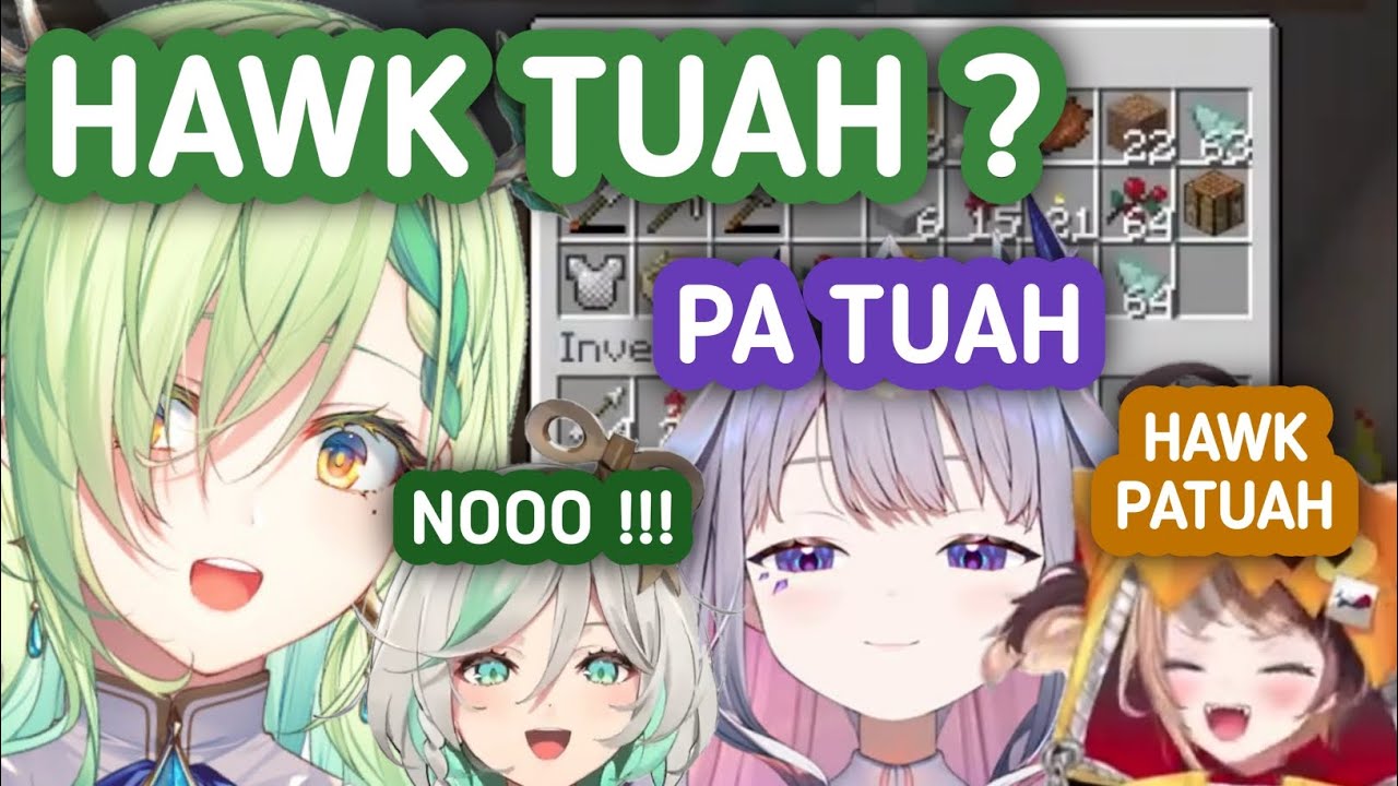 Fauna Reaction When Biboo & Gigi Sing "APT" Song But Hawk Tuah Version [Ceres Fauna/Koseki Bijou]