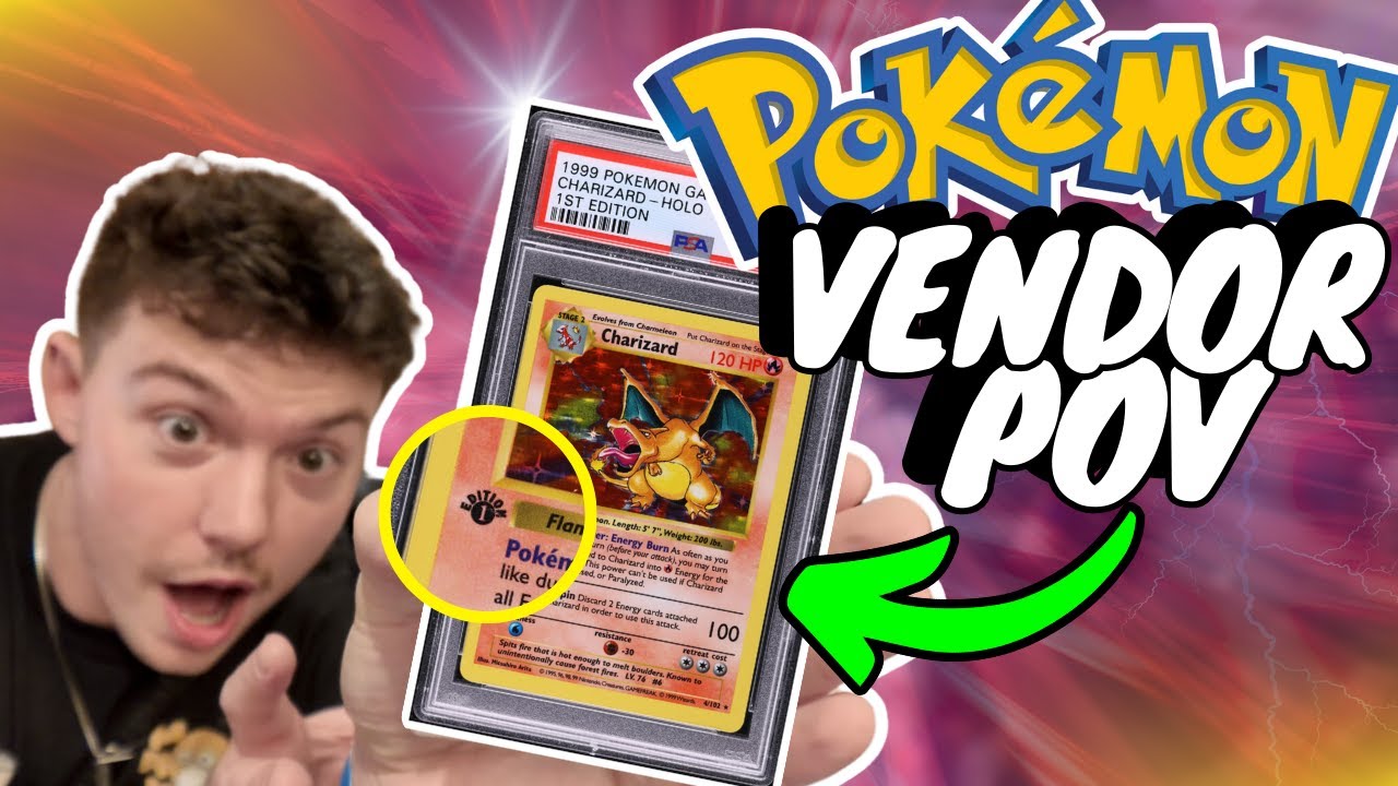 1st EDITION CHARIZARD !?!? | Pokemon Vendor POV | The NJ TCG Show