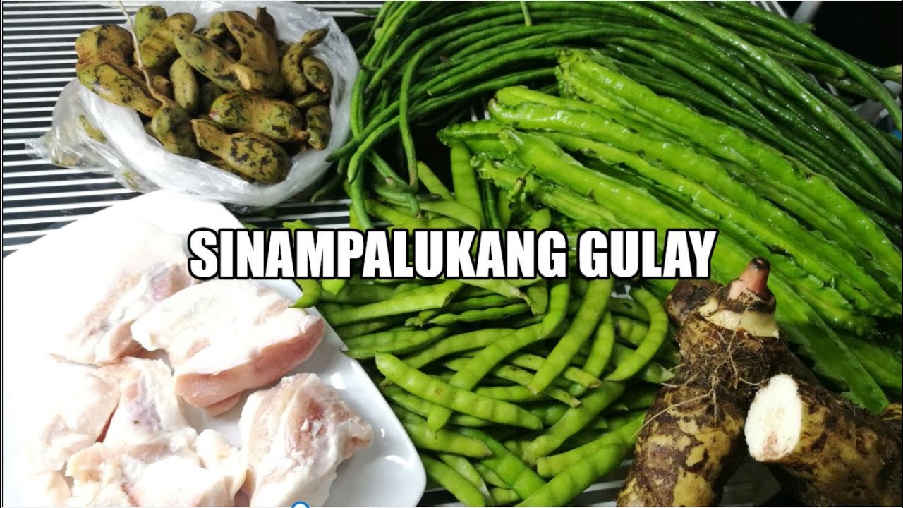 Sinampalukang bunga ng singkamas,sigarilyas,sitaw at gabi.