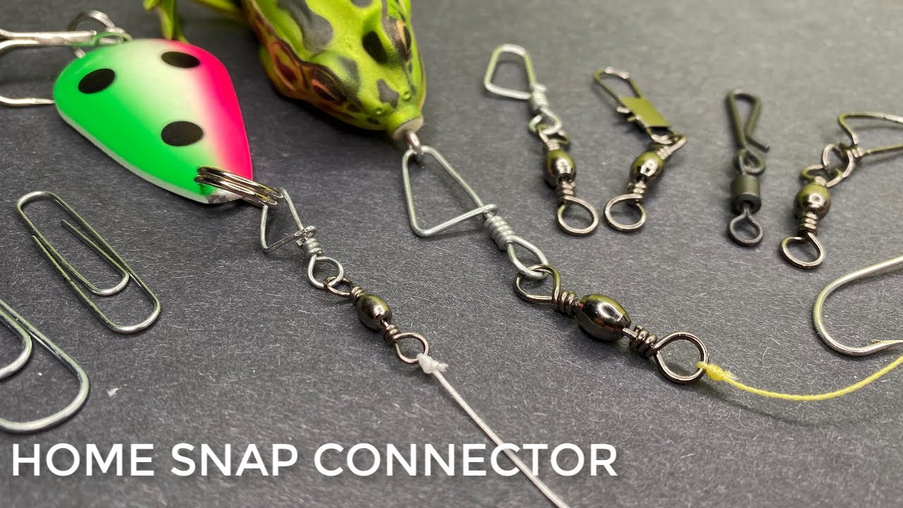 SNAP o SWIVEL de pesca CASERO! facil de cambiar , homemade fishing snap