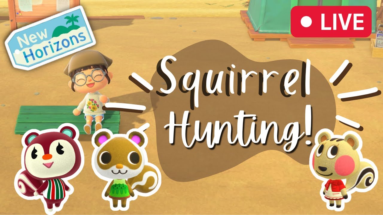 Villager Hunting for Squirrels!! | ACNH