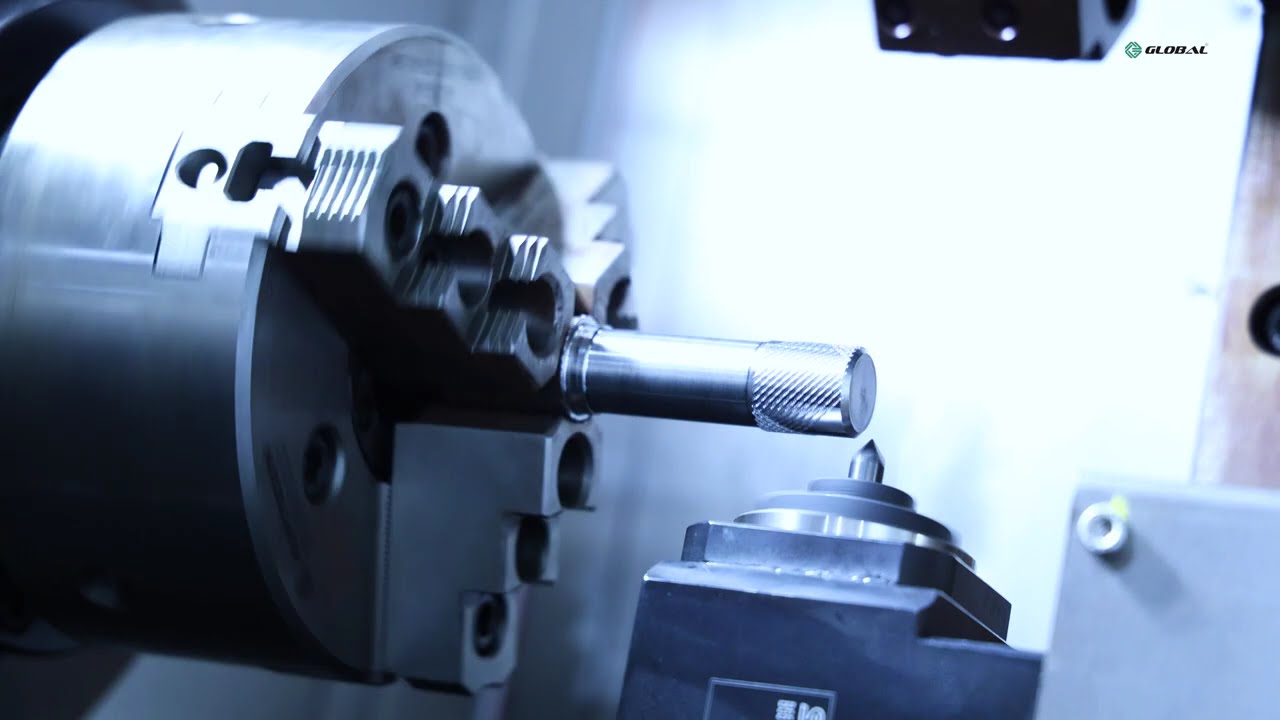 LINEAR 1530 KNURLING WITH RADIAL LIVE TOOL | @globalcncprivatelimited