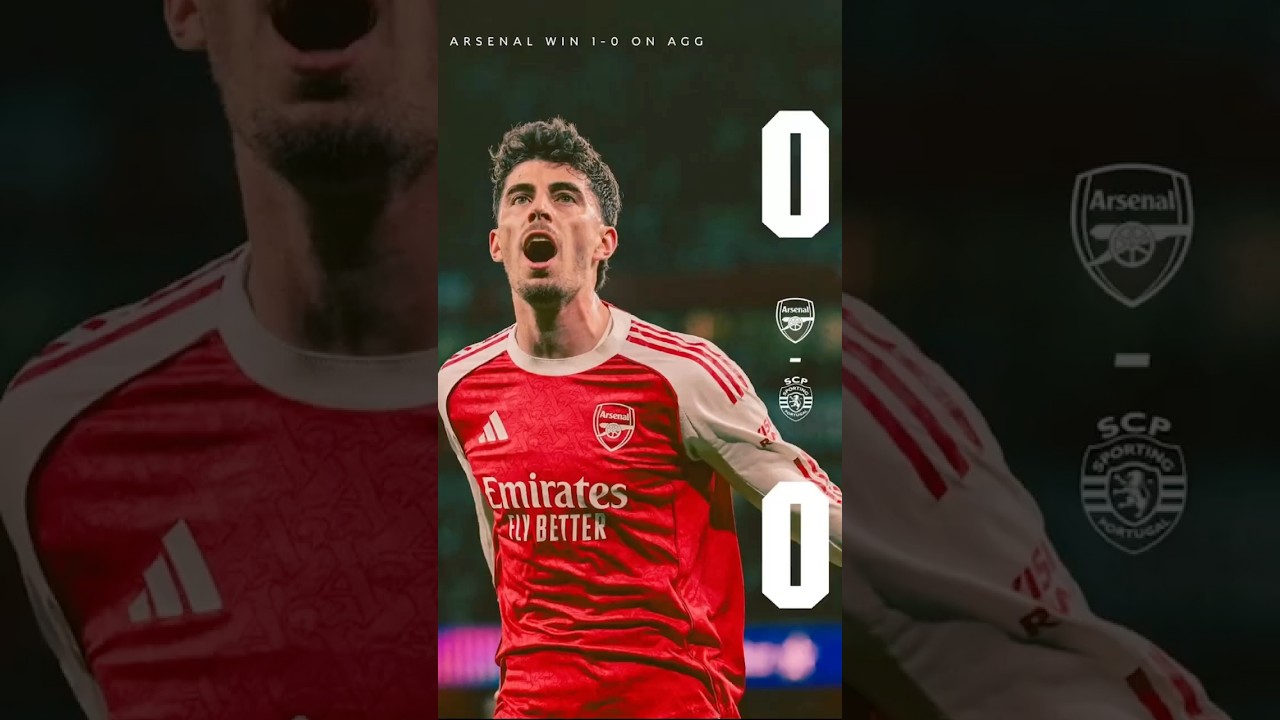ARSENAL ARE IN THE UCL SEMI FINALS! 🔴🤩 #football #arsenal #ucl