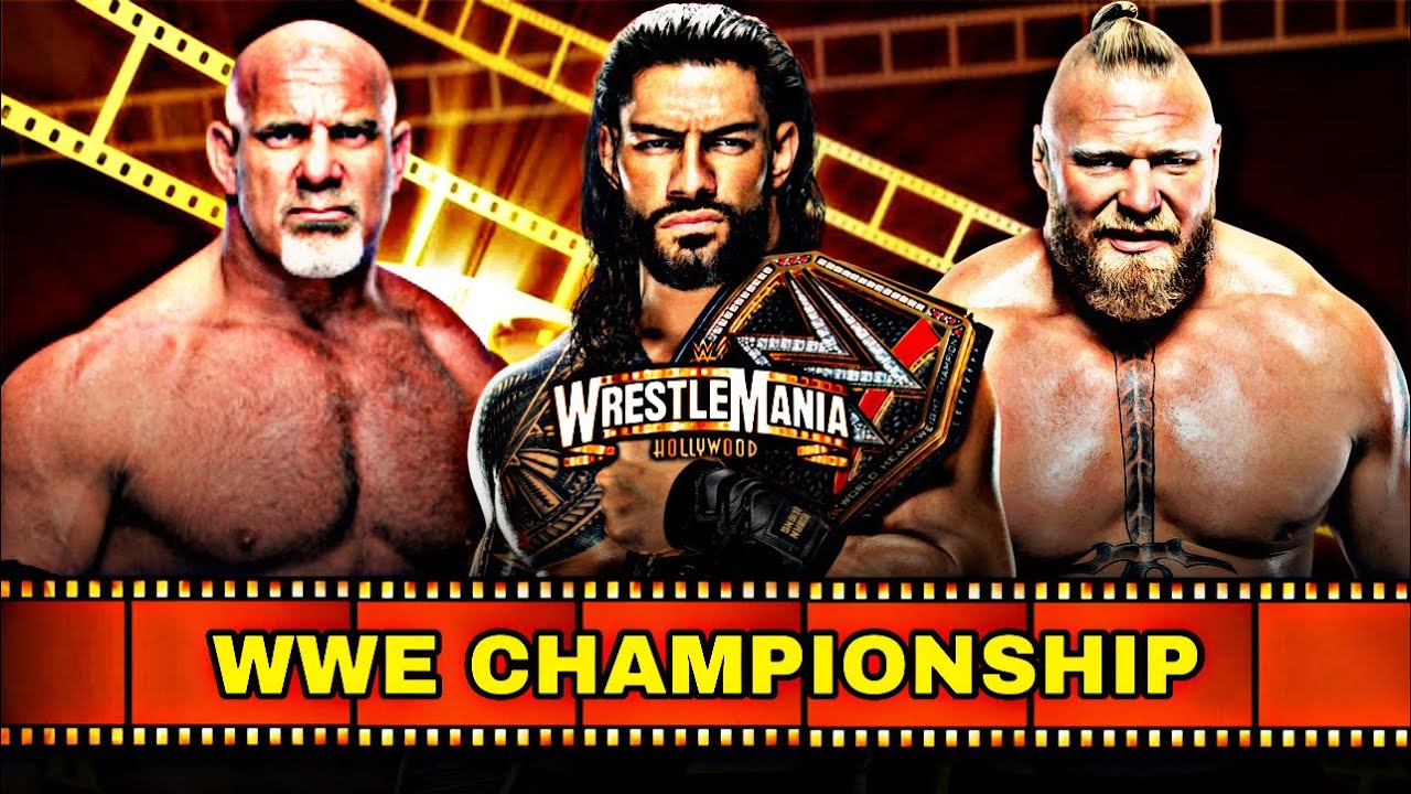 WWE 2K22 Roman Reigns vs Goldberg vs Brock Lesnar WWE Championship