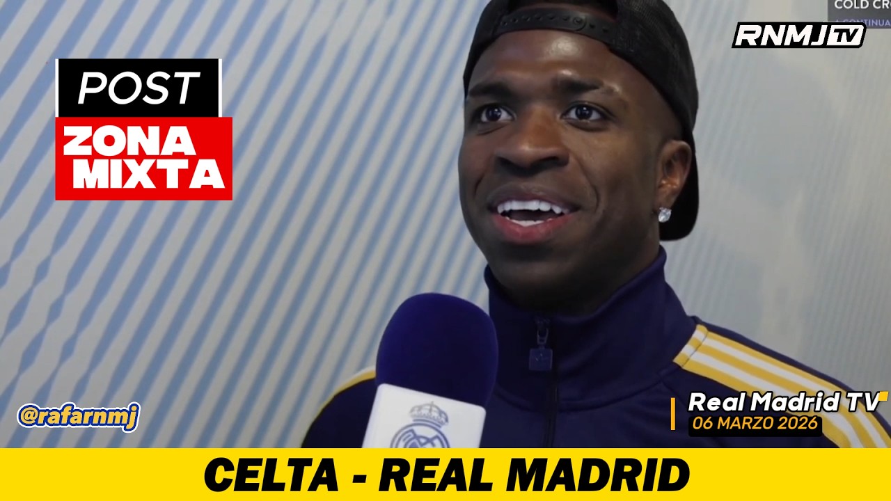 Declaraciones de COURTOIS, VINICIUS y ARBELOA post Celta 1-2 Real Madrid