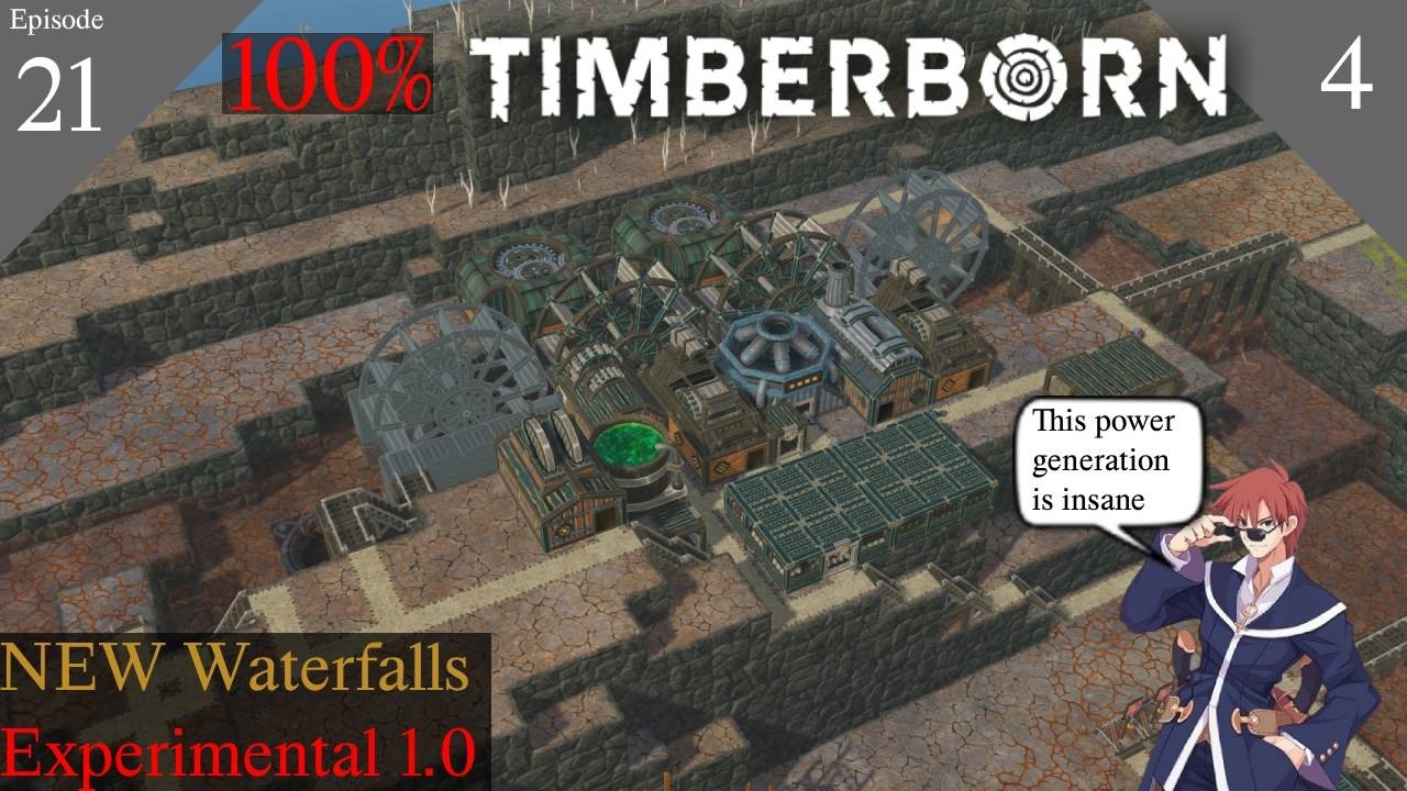 1340 hp PER waterwheel? This map rocks | 100% Timberborn | Episode 21 - Part 4 | Experimental 1.0