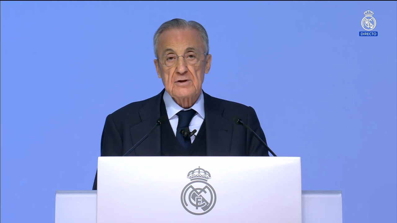 Discurso Florentino Pérez en la Asamblea del Real Madrid: Tebas, UEFA, Negreira, Barça y Superliga