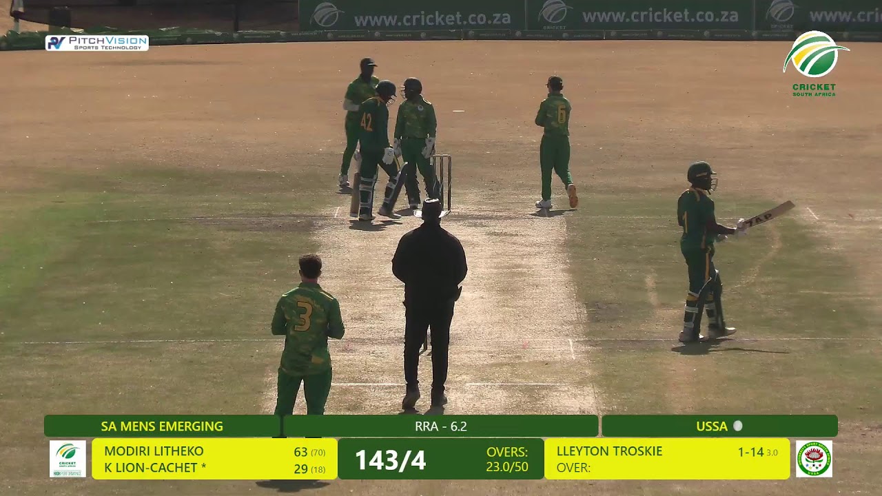 LIVE | SA Men's Emerging vs USSA - Match 1 -  Emerging Inbound Tri-Series
