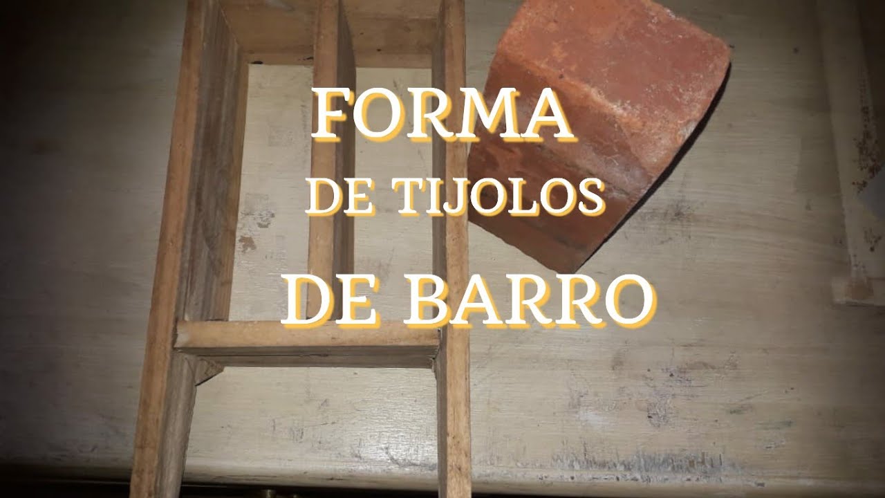 Como fazer forma dos tijolos de barro