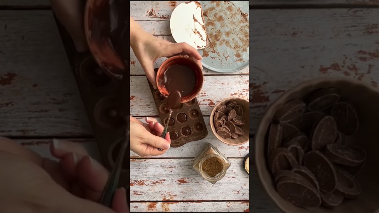 Pralinen selber machen ganz einfach mit Vollmilch Schokolade #schokolade #pralinen #konfekt #rezept
