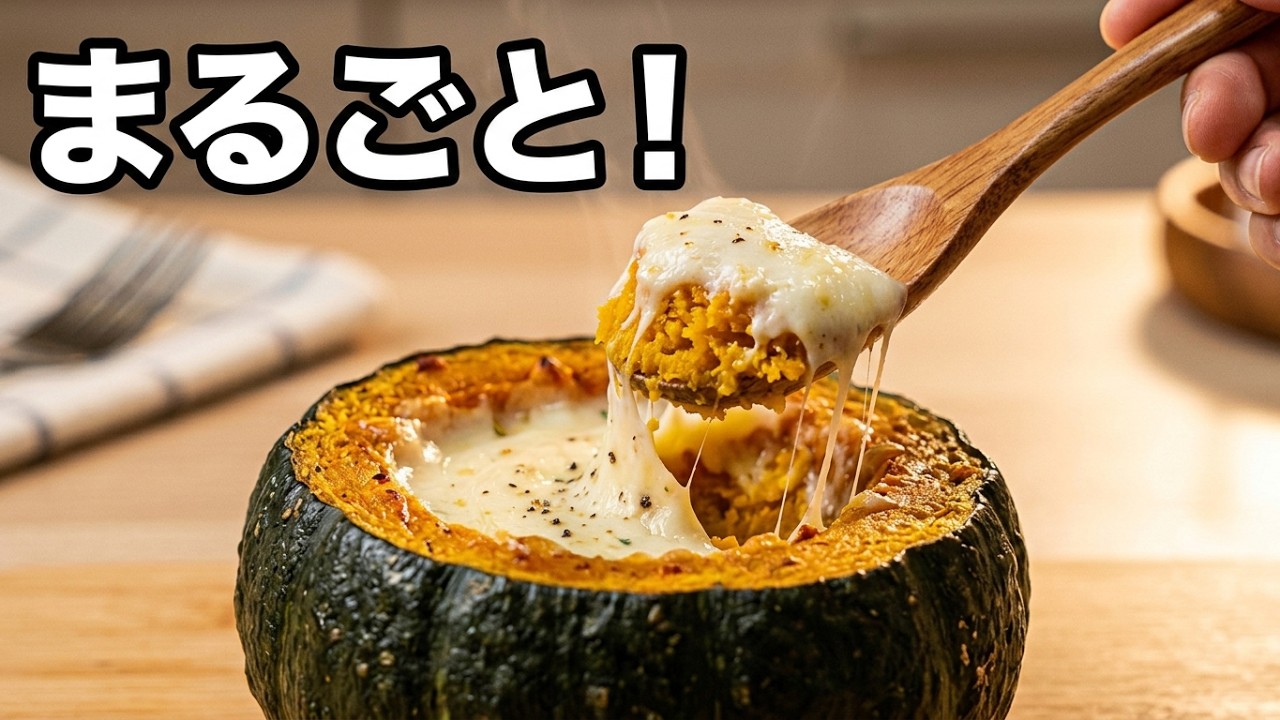ミニカボチャでグラタンを作りました　2026 1 19 #料理 #簡単レシピ #自炊 ＃cooking ＃food #おうちごはん