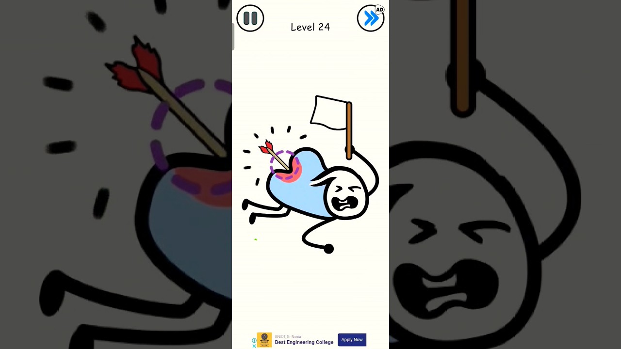 Arrow in the bum🤣#shorts #gameplay #trendinggame #viral #puzzle #gameshorts #helpmetrickystory