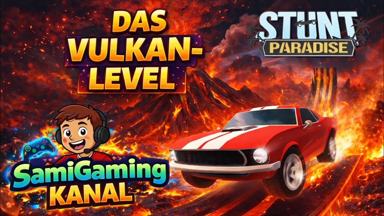 Das Vulkan Level in Stunt Paradise!
