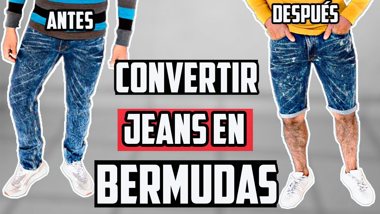 CONVIERTE TUS JEANS EN PANTALONES CORTOS 🔥 TRANSFORMA TU ROPA DE VIEJA A NUEVA,