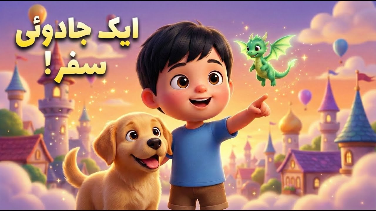 Ali, Baby Dragon & Puppy | علی، ننھا ڈریگن اور پیارا کتا | Kids Cartoon | 3D Cartoon House