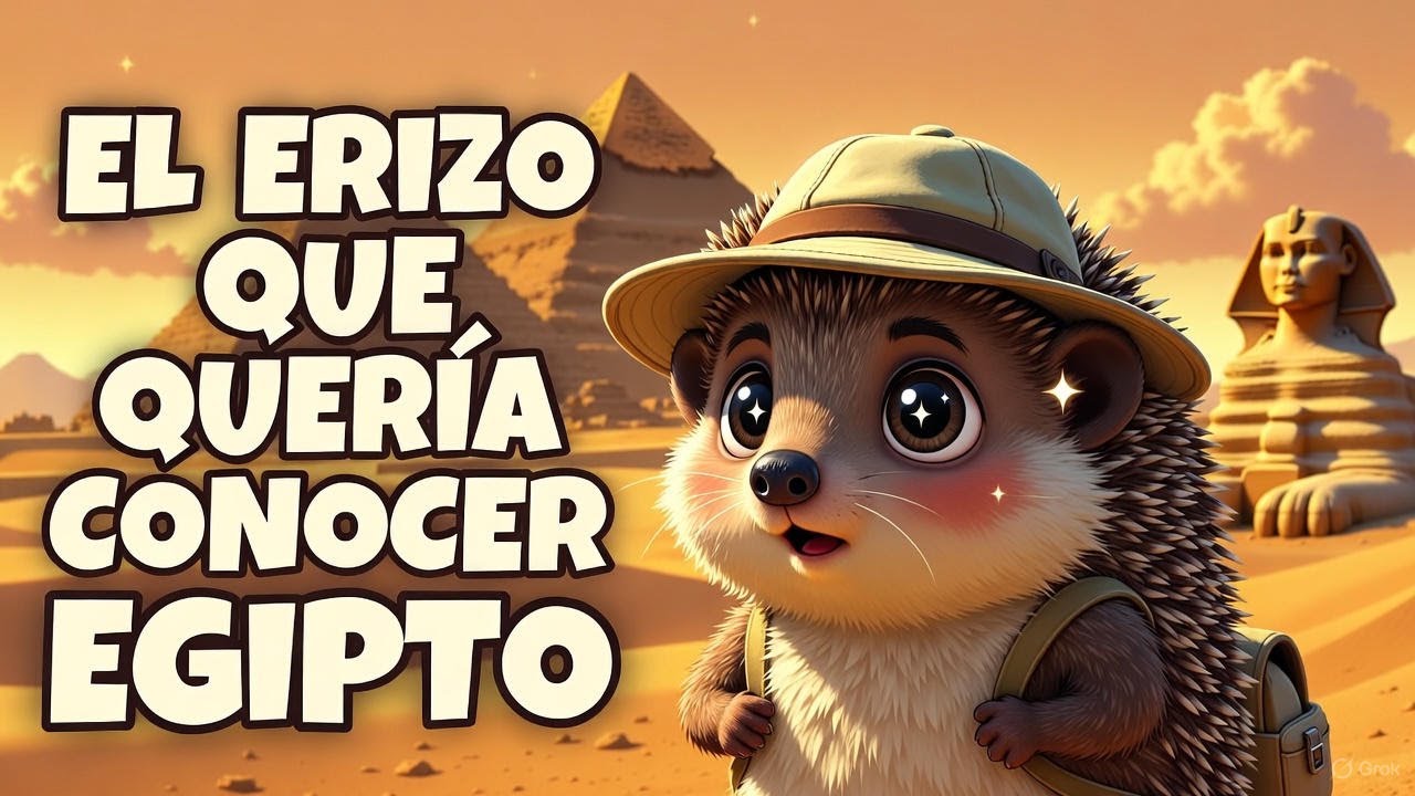 🐢 El Erizo que Quería Conocer Egipto – Cuento para niños