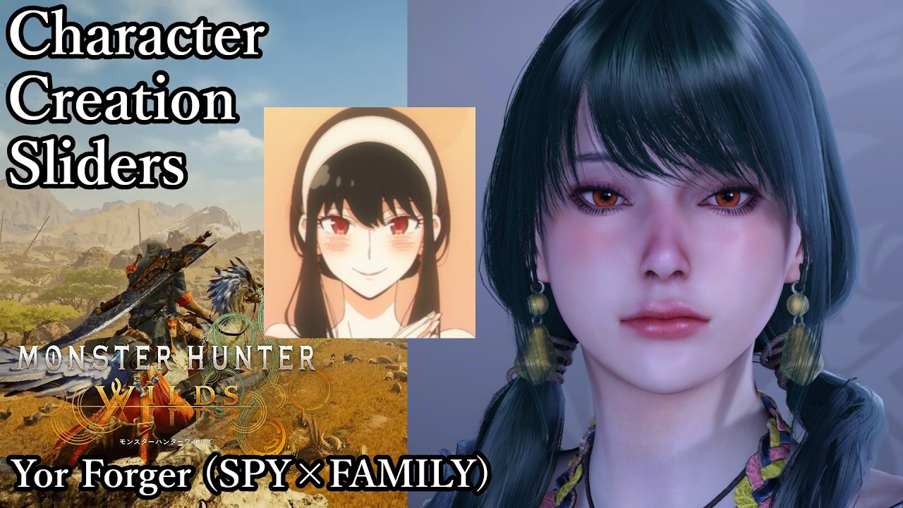MONSTER HUNTER WILDS Character Creation - Yor Forger (SPY&times;FAMILY)