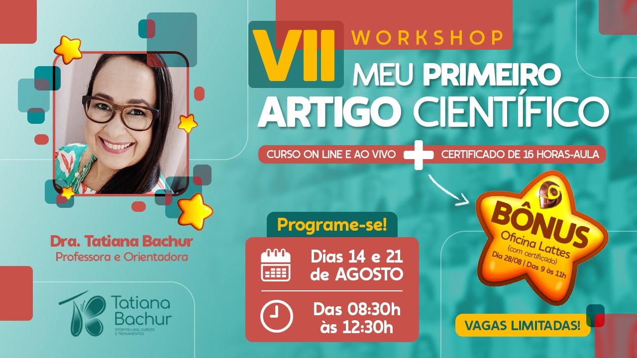 Convite 7° Workshop MPAC + Bônus Oficina LATTES - Dias 20/03 e 27/03/2021 | Profa. Tatiana Bachur