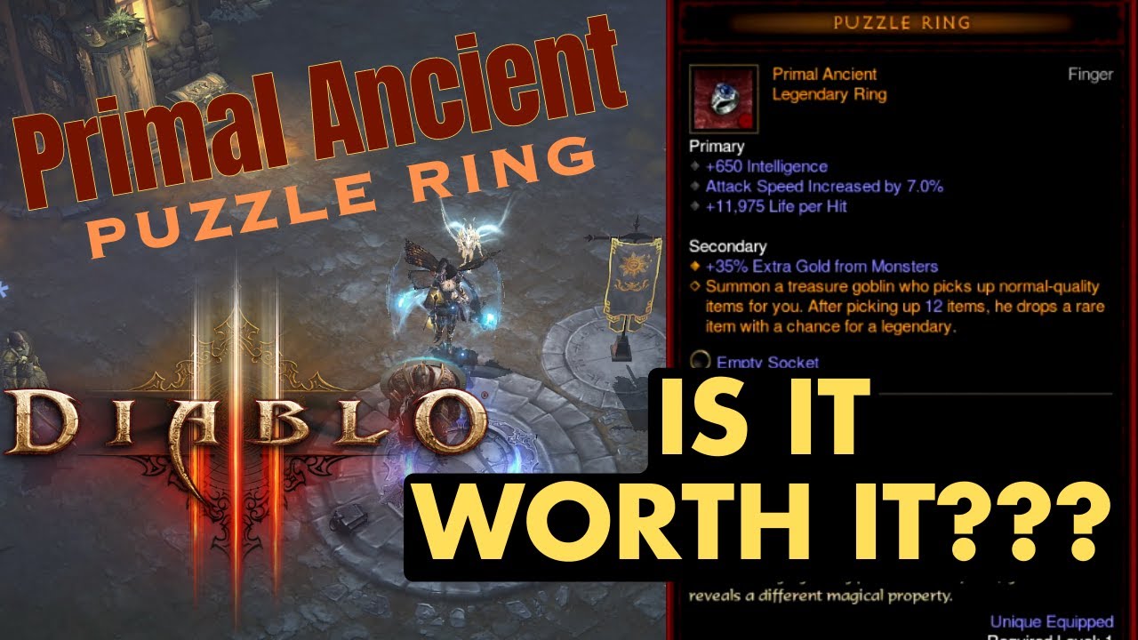 PRIMAL ANCIENT Puzzle Ring Treasure Vault - What can you get? - Diablo 3