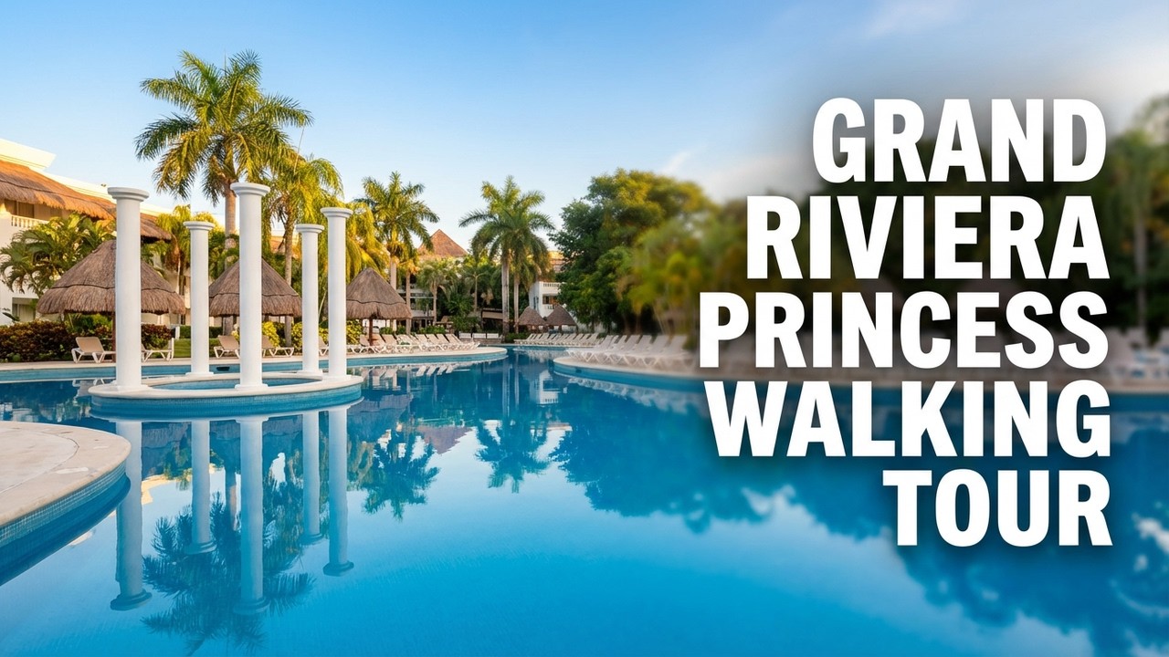 Playa del Carmen, Cancun, Mexico. Hotel Grand Sunset Princess & Grand Riviera Princess. Walking Tour