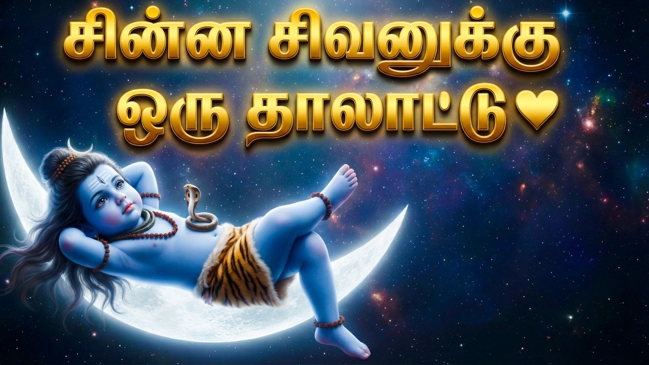 Baby Shiva Lullaby in Tamil 🌙 | சின்ன சிவனுக்கு ஒரு தாலாட்டு | Cinematic Devotional#aivideo #ai