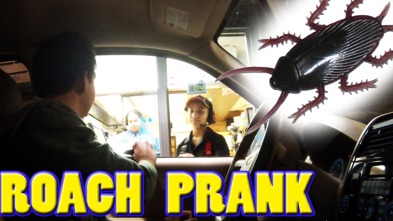 DRIVE THRU ROACH PRANK!