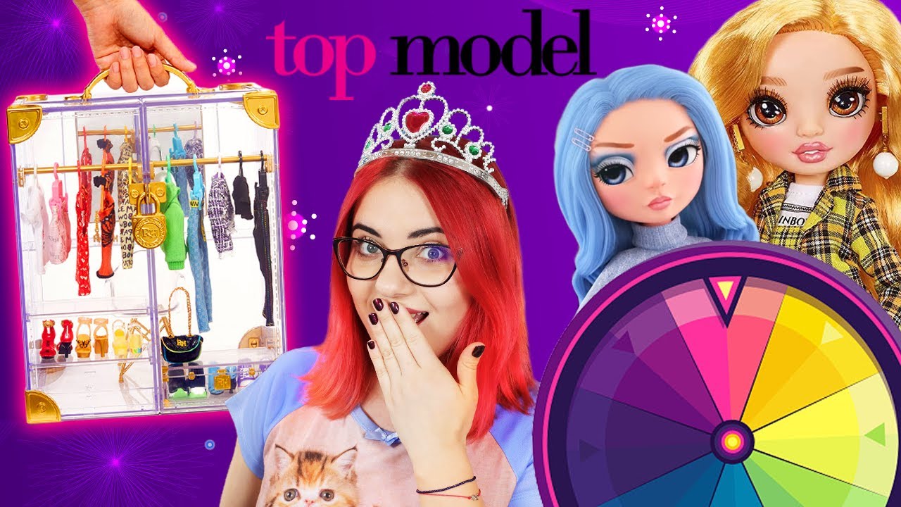 TOP MODEL Rainbow High 👑 WIELKA SZAFA dla LALEK PEŁNA UBRAŃ i GADŻETÓW