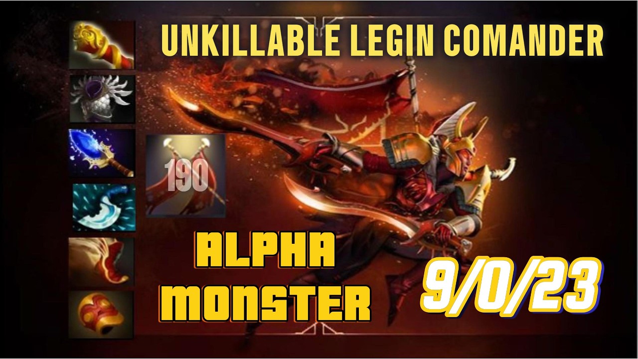 Unkillable Legion Commander 😈 | 9/0/23 | Easy Duels | Alpha Offlane